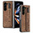 Funda Bumper Lujo Cuero y Plastico Mate Carcasa S03D para Samsung Galaxy Z Fold5 5G