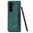 Funda Bumper Lujo Cuero y Plastico Mate Carcasa S06D para Samsung Galaxy Z Fold5 5G