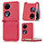 Funda Bumper Lujo Cuero y Plastico Mate Carcasa SD1 para Huawei P60 Pocket