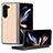 Funda Bumper Lujo Cuero y Plastico Mate Carcasa SD1 para Samsung Galaxy Z Fold5 5G