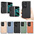 Funda Bumper Lujo Cuero y Plastico Mate Carcasa SD2 para Oppo Find N2 5G