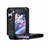 Funda Bumper Lujo Cuero y Plastico Mate Carcasa SD3 para Oppo Find N2 Flip 5G