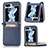 Funda Bumper Lujo Cuero y Plastico Mate Carcasa SD3 para Samsung Galaxy Z Flip5 5G