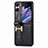 Funda Bumper Lujo Cuero y Plastico Mate Carcasa SD4 para Oppo Find N2 Flip 5G