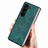 Funda Bumper Lujo Cuero y Plastico Mate Carcasa SD4 para Samsung Galaxy Z Fold5 5G