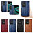 Funda Bumper Lujo Cuero y Plastico Mate Carcasa SD5 para Oppo Find N2 5G