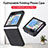 Funda Bumper Lujo Cuero y Plastico Mate Carcasa SD5 para Samsung Galaxy Z Flip5 5G