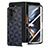 Funda Bumper Lujo Cuero y Plastico Mate Carcasa SD5 para Samsung Galaxy Z Fold5 5G