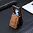 Funda Bumper Lujo Cuero y Plastico Mate Carcasa SD8 para Samsung Galaxy Z Flip5 5G