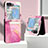 Funda Bumper Lujo Cuero y Plastico Mate Carcasa YB1 para Samsung Galaxy Z Flip5 5G