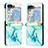 Funda Bumper Lujo Cuero y Plastico Mate Carcasa YB1 para Samsung Galaxy Z Flip5 5G