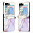 Funda Bumper Lujo Cuero y Plastico Mate Carcasa YB1 para Samsung Galaxy Z Flip5 5G