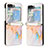 Funda Bumper Lujo Cuero y Plastico Mate Carcasa YB1 para Samsung Galaxy Z Flip5 5G