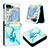 Funda Bumper Lujo Cuero y Plastico Mate Carcasa YB2 para Samsung Galaxy Z Flip5 5G