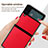 Funda Bumper Lujo Cuero y Plastico Mate Carcasa ZL5 para Samsung Galaxy Z Flip3 5G