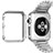 Funda Bumper Lujo Marco de Aluminio C01 para Apple iWatch 38mm Plata