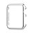 Funda Bumper Lujo Marco de Aluminio C01 para Apple iWatch 38mm Plata