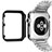 Funda Bumper Lujo Marco de Aluminio C01 para Apple iWatch 42mm Negro