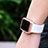 Funda Bumper Lujo Marco de Aluminio C03 para Apple iWatch 42mm Rosa