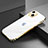 Funda Bumper Lujo Marco de Aluminio Carcasa A06 para Apple iPhone 13 Mini