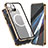 Funda Bumper Lujo Marco de Aluminio Espejo 360 Grados Carcasa con Mag-Safe Magnetic para Apple iPhone 13 Pro Max