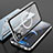 Funda Bumper Lujo Marco de Aluminio Espejo 360 Grados Carcasa con Mag-Safe Magnetic para Apple iPhone 15 Pro Max