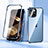 Funda Bumper Lujo Marco de Aluminio Espejo 360 Grados Carcasa LK1 para Apple iPhone 15