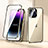 Funda Bumper Lujo Marco de Aluminio Espejo 360 Grados Carcasa LK2 para Apple iPhone 15 Pro Max