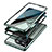 Funda Bumper Lujo Marco de Aluminio Espejo 360 Grados Carcasa LK2 para OnePlus 12R 5G