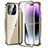 Funda Bumper Lujo Marco de Aluminio Espejo 360 Grados Carcasa LO1 para Apple iPhone 14 Pro Max