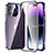 Funda Bumper Lujo Marco de Aluminio Espejo 360 Grados Carcasa LO1 para Apple iPhone 15 Pro Max