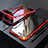 Funda Bumper Lujo Marco de Aluminio Espejo 360 Grados Carcasa M01 para Apple iPhone 8 Plus