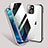 Funda Bumper Lujo Marco de Aluminio Espejo 360 Grados Carcasa M02 para Apple iPhone 13