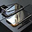 Funda Bumper Lujo Marco de Aluminio Espejo 360 Grados Carcasa M02 para Apple iPhone X