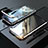 Funda Bumper Lujo Marco de Aluminio Espejo 360 Grados Carcasa M02 para Apple iPhone X