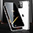 Funda Bumper Lujo Marco de Aluminio Espejo 360 Grados Carcasa M03 para Apple iPhone 15