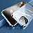 Funda Bumper Lujo Marco de Aluminio Espejo 360 Grados Carcasa M05 para Apple iPhone 14 Pro Max