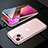 Funda Bumper Lujo Marco de Aluminio Espejo 360 Grados Carcasa M10 para Apple iPhone 13