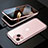 Funda Bumper Lujo Marco de Aluminio Espejo 360 Grados Carcasa M10 para Apple iPhone 15