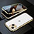 Funda Bumper Lujo Marco de Aluminio Espejo 360 Grados Carcasa M10 para Apple iPhone 15