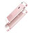 Funda Bumper Lujo Marco de Aluminio para Apple iPhone 5S Rosa