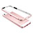 Funda Bumper Lujo Marco de Aluminio para Apple iPhone 5S Rosa