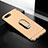 Funda Bumper Lujo Marco de Metal y Plastico Carcasa con Anillo de dedo Soporte T01 para Oppo R15X