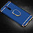 Funda Bumper Lujo Marco de Metal y Plastico Carcasa con Anillo de dedo Soporte T01 para Xiaomi Redmi K20