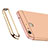 Funda Bumper Lujo Marco de Metal y Plastico Carcasa con Lanyard para Huawei G8 Mini