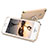 Funda Bumper Lujo Marco de Metal y Plastico con Anillo de dedo Soporte para Apple iPhone 5 Oro