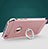 Funda Bumper Lujo Marco de Metal y Plastico con Anillo de dedo Soporte para Apple iPhone 6 Oro Rosa