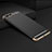 Funda Bumper Lujo Marco de Metal y Plastico F01 para Apple iPhone 7 Plus Negro