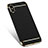 Funda Bumper Lujo Marco de Metal y Plastico M01 para Apple iPhone X Negro