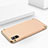 Funda Bumper Lujo Marco de Metal y Plastico M01 para Apple iPhone X Oro